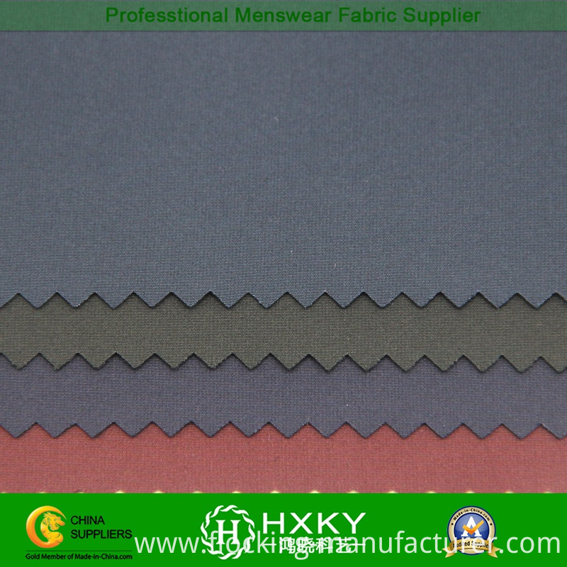 Compound Polyester Pongee Fabric with Shadow Checks for Casual Jacket